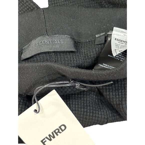 Fear of God ESSENTIALS Waffle Leggingsin Black Small New Womens Knit Pants - Picture 11 of 16